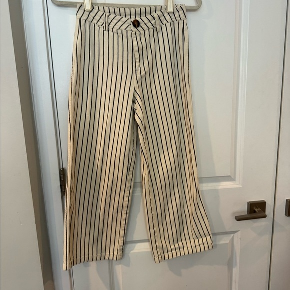 PacSun Denim - PacSun Striped Cream and Black Denim Pants